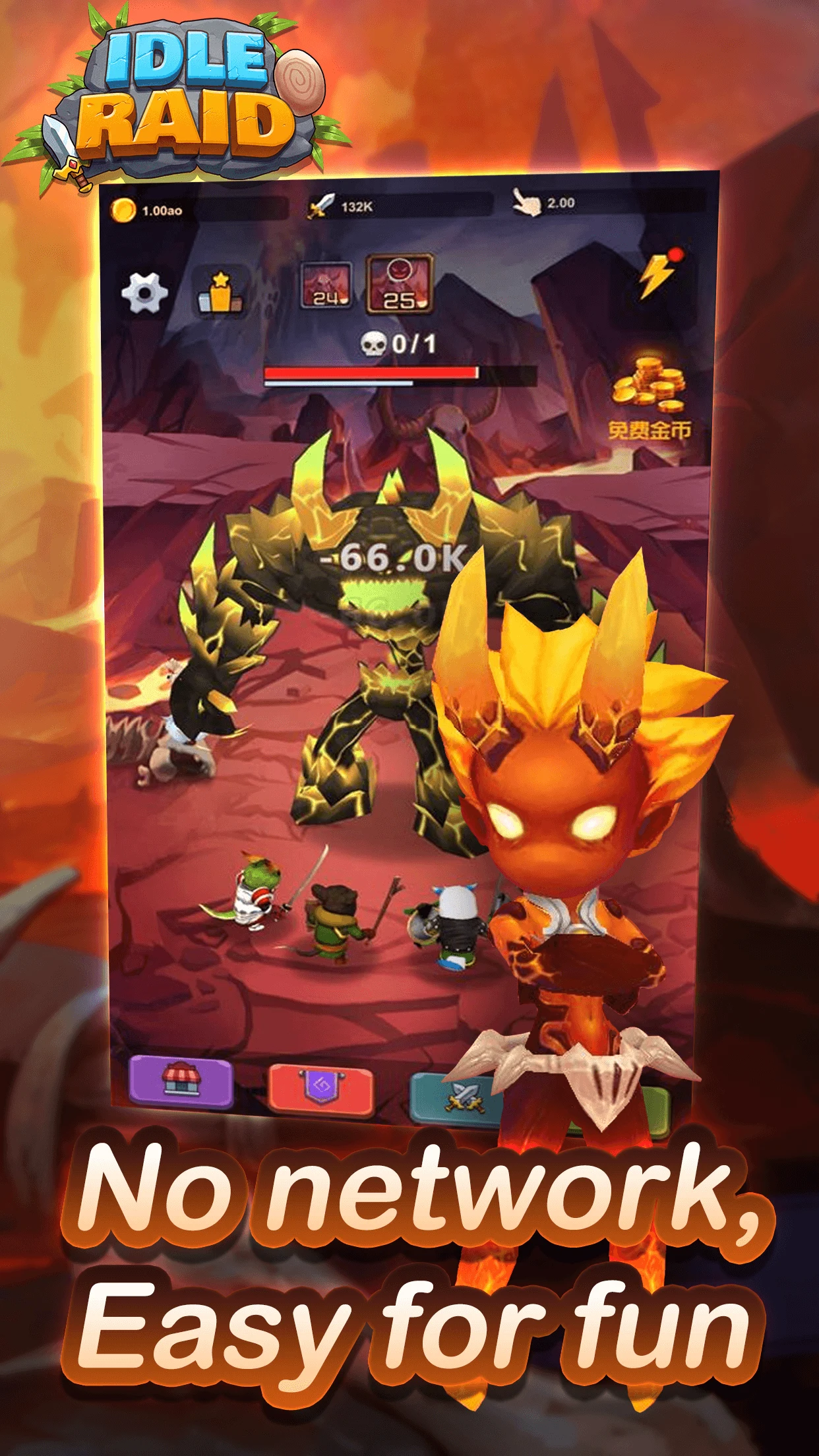 IDLE RAID - one man, one army screenshot